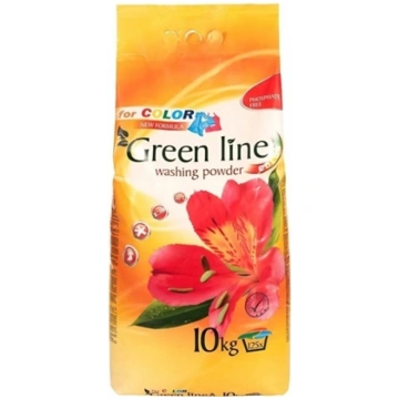 GREEN LINE veļas pulveris COLOR 10kg 8594163901646