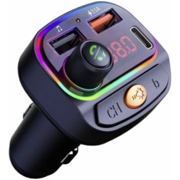 SWISSTEN RGB Bluetooth FM Transmitteris 2x USB / U