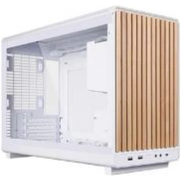 Case LIAN LI micro ATX/Micro-ITX White/Wood Micro 