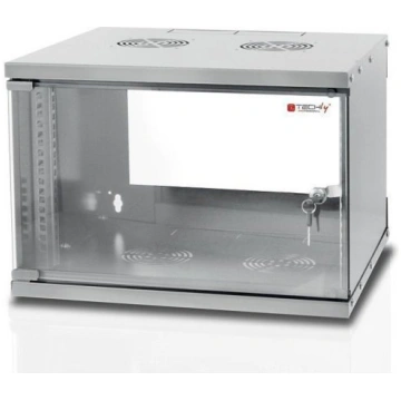 Techly Wall Rack Cabinet 19 6U prof. 450 Grey Asse
