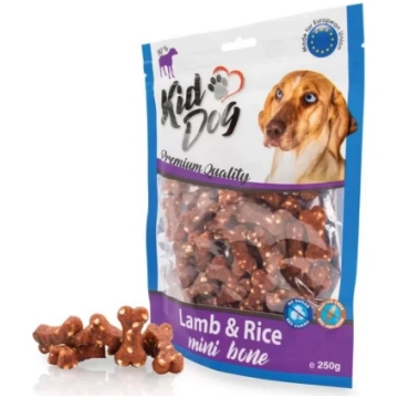 KIDDOG Jēra gaļas kauliņi ar rīsiem 250g