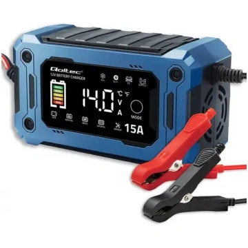 Viedais 12V 15A lādētājs QOLTEC ar mikroprocesoru
