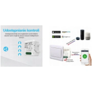 OXT Mini releja modulis 2 ķēdes bez N ZigBee TUYA 