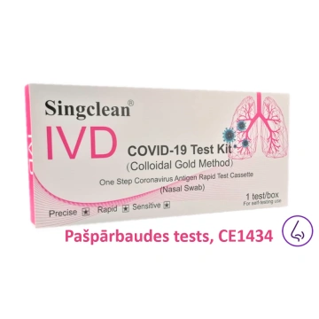 Singclean deguna (nasal) Antigēna COVID-19 Ātrais