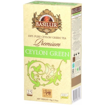 Tēja Basilur Premium Collection Ceylon — zaļā tēja