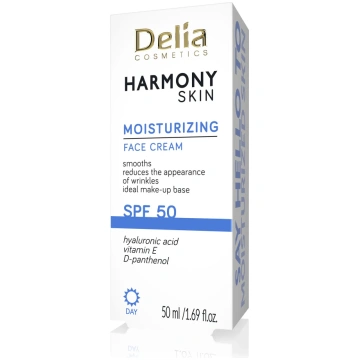 DELIA HARMONY SKIN mitrinošs sejas krēms SPF 50