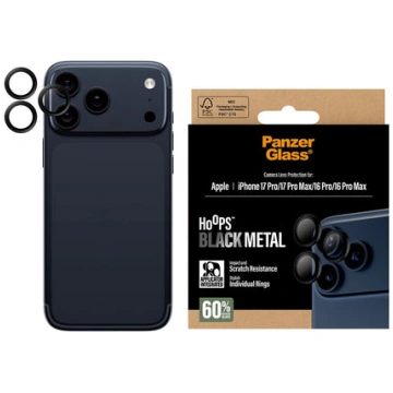 PanzerGlass - Hoops Black Camera Lens Protector - 