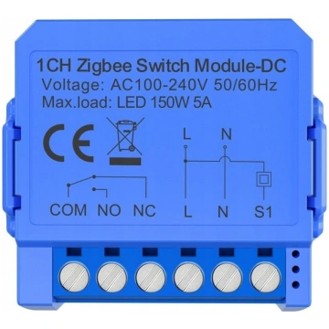 1-kanālu Modulis Slēdža Zigbee Ar Kontaktu Beznapi