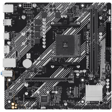 ASUS PRIME A520M-K ARGB AMD AM4 Micro-ATX mātespla