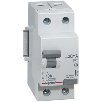 RCCB TX3 - 2P 230 V - 30 mA - 40 A - AC type - do 