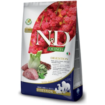 FARMINA N&D DOG GF QUINOA LAMB DIGESTION ALL suņu 