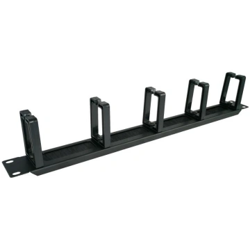 Alantec PK048 1U 19" cable organizer with brushed 