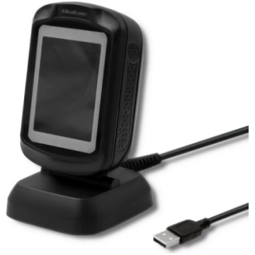 Qoltec 50864 Desktop QR & Barcode Scanner | USB 50