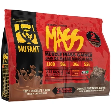 Mutant Mass 2 garšas, trīskāršā šokolāde un šokolā