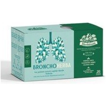 Tēja Herbitum, zāļu, Bronchoherba, 20 gab