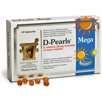 D-Pearls Mega kapsulas N40 Pharma Nord