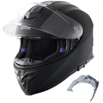 Pilna sejas motociklistu ķivere ar Bluetooth Vevor
