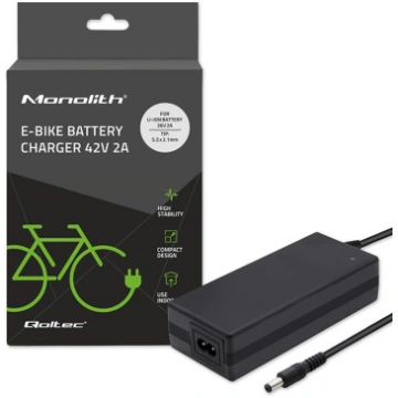 Charger for ebike batteries 36V, 42V, 2A