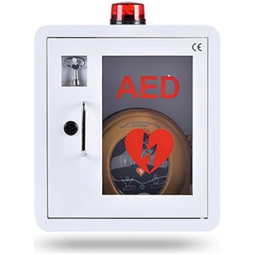 AED defibrilatora skapis, defibrilatora glabāšanas