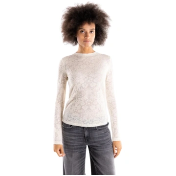 Pinko MARINARA Beige Lace Sweater - BEIGE / S