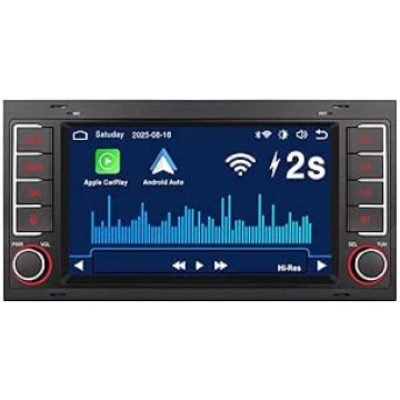 Auto radio ar bezvadu CarPlay un Android Car, Linu