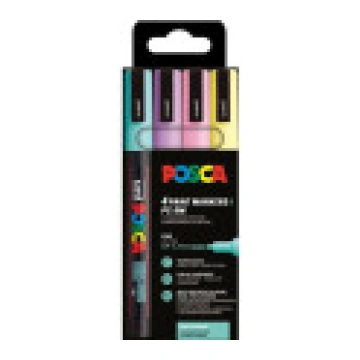 POSCA PC-3M Pastel Farver [4stk] 401657
