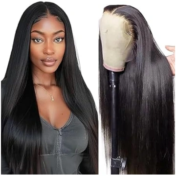 Cilvēku matu parūka 13 x 1 Glueless Lace Frontal S
