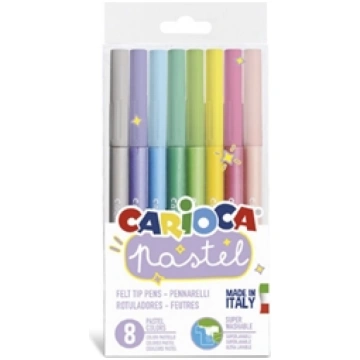 Flomasteri CARIOCA Pastel, 8 krāsas 200-13261
