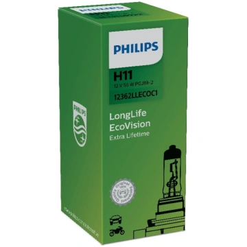 PHILIPS auto spuldze H11 12V 55W PGJ19-2 LONG LIFE