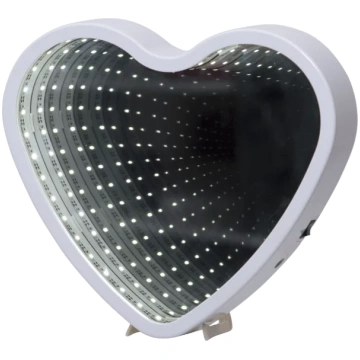 LED galda dekorācija Heart, spogulis ar 3D efektu,