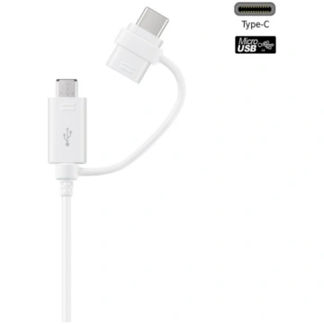 Kabelis Samsung EP-DG930DWE USB 2in1, USB Type C/M