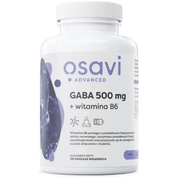 OSAVI GABA 500 mg + vitamīns B6 (120 kapsulas)