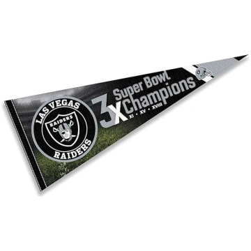 WinCraft Las Vegas Raiders 3 Time Bowl Champions P