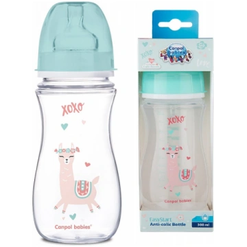 CANPOL BABIES EXOTIC PP pudelīte 300ml ar platu ka