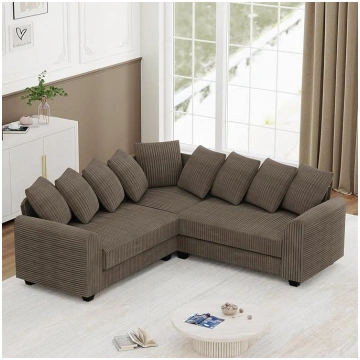 DRIXNO Cloud Sectional Sofas, Modular L-Shaped Sof