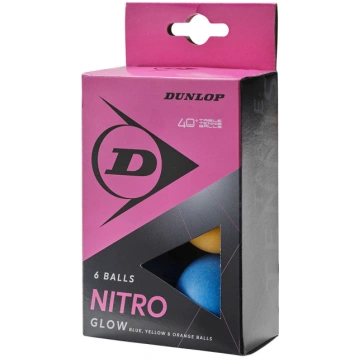 Table tennis balls Dunlop NITRO GLOW 6pcs. | 827DN