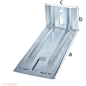 Fasādes leņķis 240x70x100x2.0 ar dubultribu