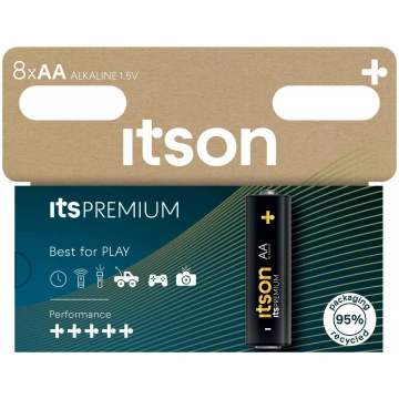 Alkāliskā AA baterija itson itsPREMIUM LR6IPR/8HH 