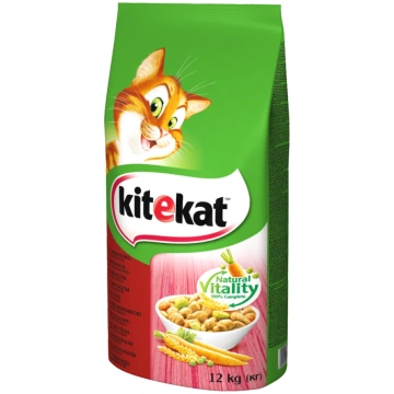 Kitekat ar liellopa gaļu un dārzeņiem 12 kg