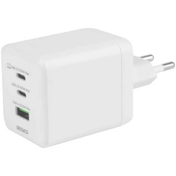 USB GaN sieninis įkroviklis DELTACO 100 W 1x USB-A