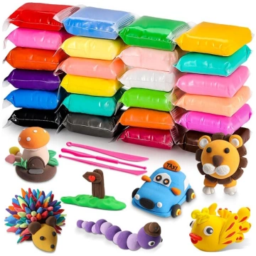Kiddyz 24pcs Veidošanas Māla Komplekts Mīksts Gais