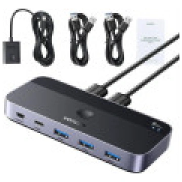 Ugreen Switch USB 3.0 UGREEN CM662. izeja (melns) 