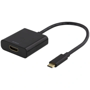 Adapter DELTACO USB-C to HDMI, 4096x2160 30Hz, bla