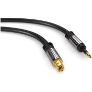 Mini-TOSLINK optiskais audio kabelis ar signāla ai