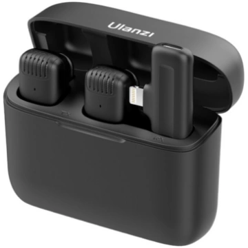 Ulanzi J12 Wireless Lavalier Microphone with Light