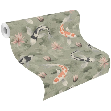 Tapetes Rasch Kimono 409437, vinila, balta krās./m