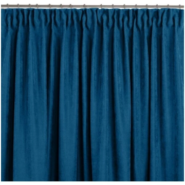 Užuolaidas 220×175 indigo krāsā no šenila. Homede