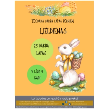 Lieldienas (3-4 gadi) - Mācību materiāli Pirmsskol