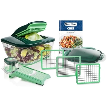 Nicer Dicer Chef dārzeņu griezējs, 10 gabali, virt