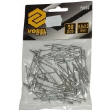 Alumīnija kniedes 12.7xØ3.2mm (50 gab.) Vorel 7034